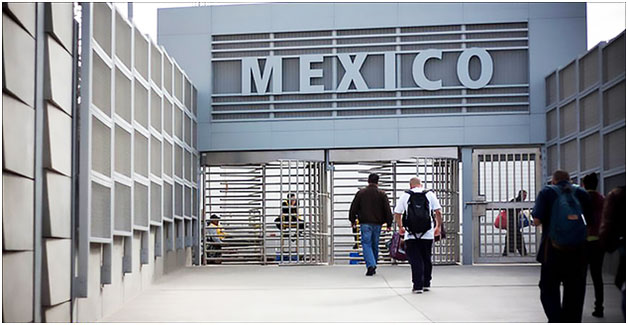 Entering Mexico Border